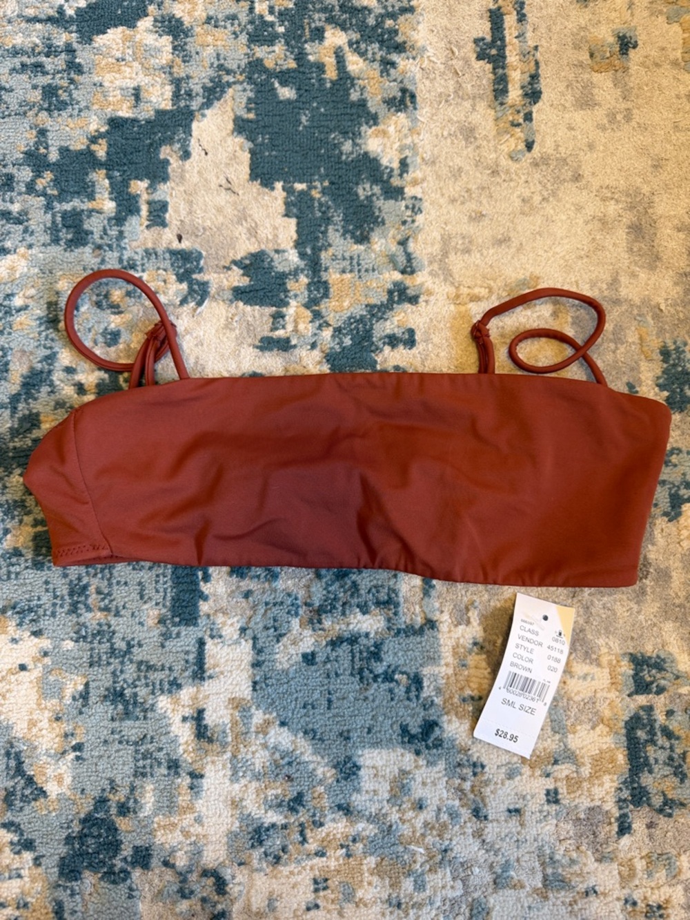 PacSun Rust Red Bandeau Bikini Top